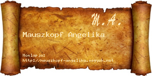 Mauszkopf Angelika névjegykártya
